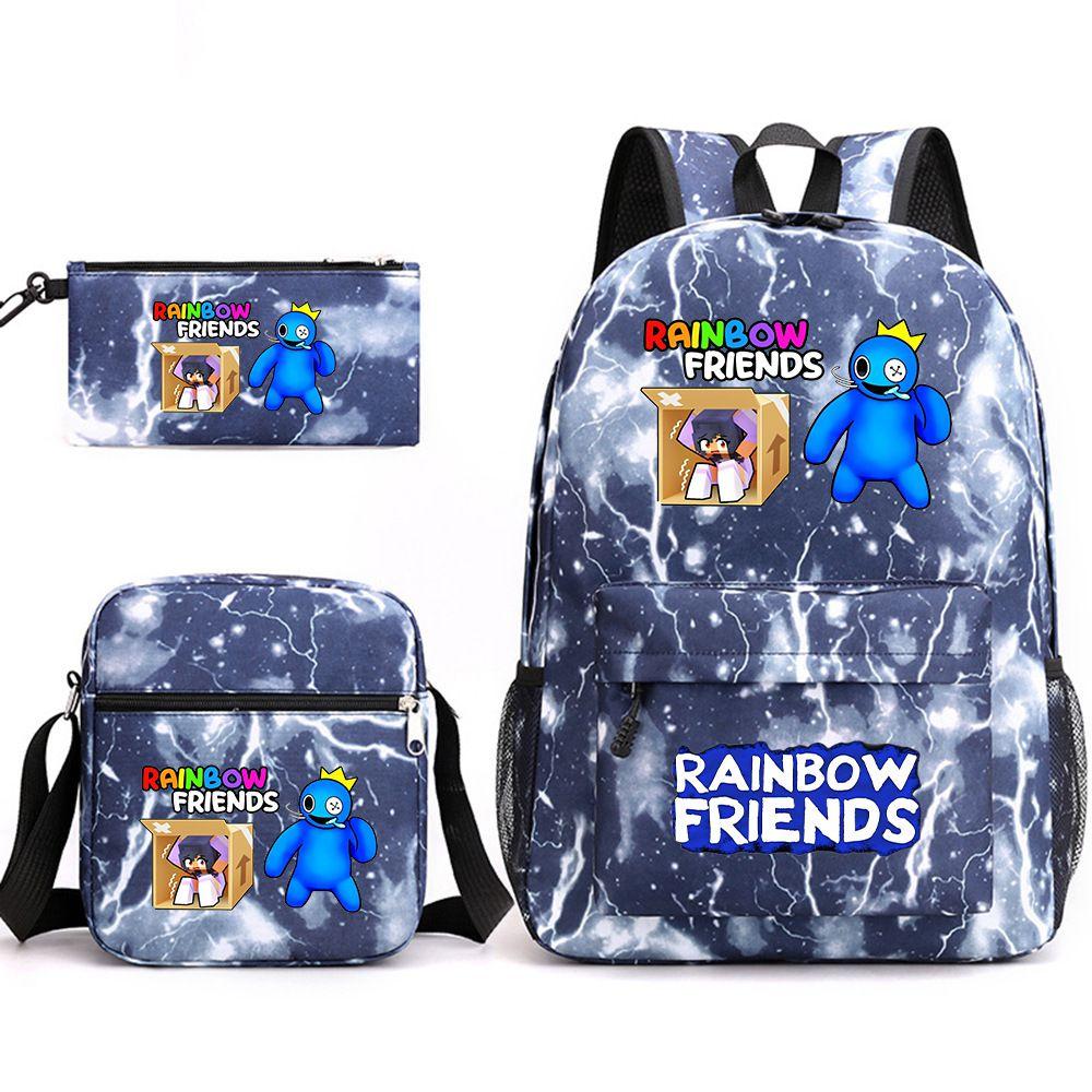 Roblox Rainbow Friends Large Capacity Backpack Set With Pencil Bag And Messenger Bag