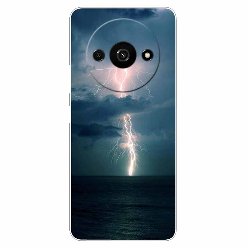 Voor Xiaomi Poco C61 Hoesje Zacht Cool Ruimte TPU Siliconen Beschermende Achterkanten voor Xiaomi Poco C61 PocoC61 Hoesjes C 61 Landschap