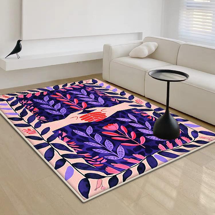 Nordic Abstract Carpet for Living Room Simple Home Decoration Bedroom Large Area Rugs Washable Antiskid Lounge Floor Mat Bedside