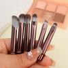 Portable Makeup Brush Head Soft Eyeshadow Eyeliner Lip Liner Brushes Travel Replacement Brush Mini Detail Eye Makeup Tools