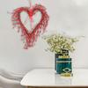 Handmade Valentine'S Day Wreath Hanging Ornament Heart for Tree Door Decoration