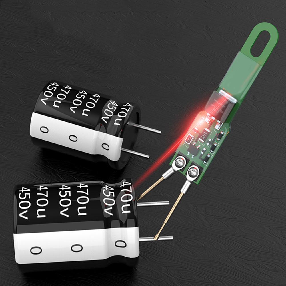 1pc Capacitor Discharge Pen Fast Discharge1000UF 5000UF Capacitor Discharge Tools With LED Indicator Light Electronic Tools