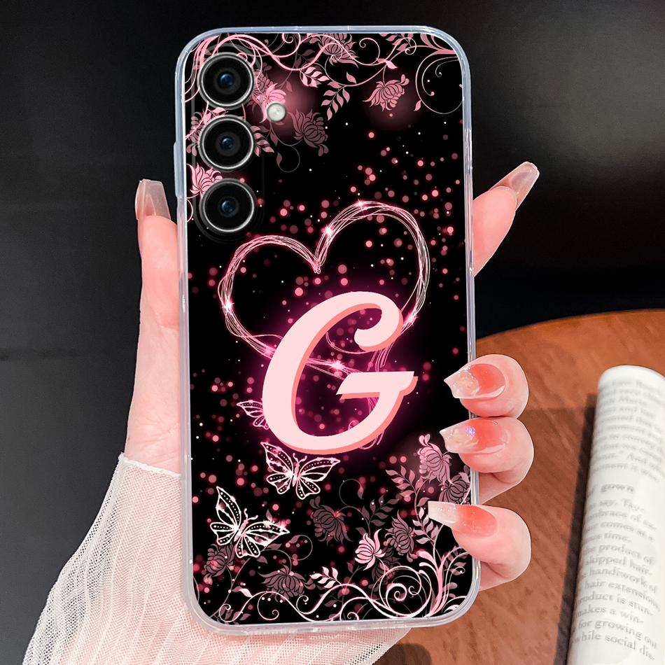 For Samsung Galaxy S25 Plus Ultra S25 Edge S25FE Phone Case Fashion Star Letters Lightweight Shell Soft TPU Clear Silicone Funda
