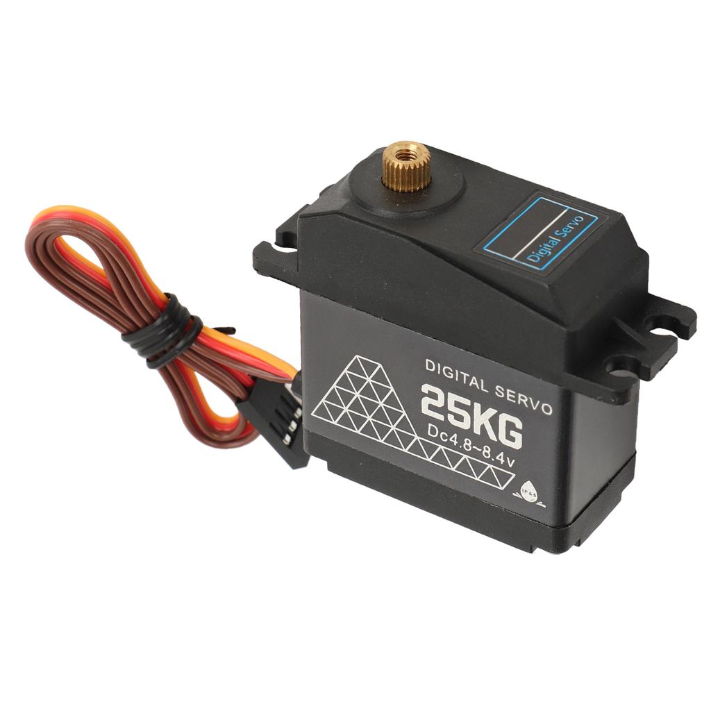 RC Digital Servo 25kg DC 4.8?8.4V Double Ball Bearing Waterproof Digital Steering Servo for 110