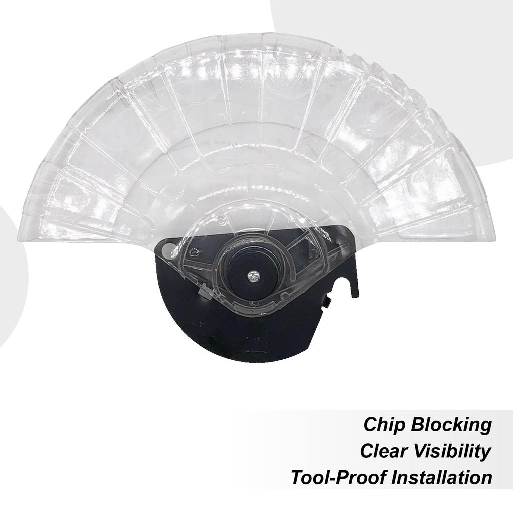 Dustproof Grinder Guard Angle Grinder Saw Hood 10-inch Transparent Hood Aluminum Saw Accessories For Woodworking Carpentry Wood