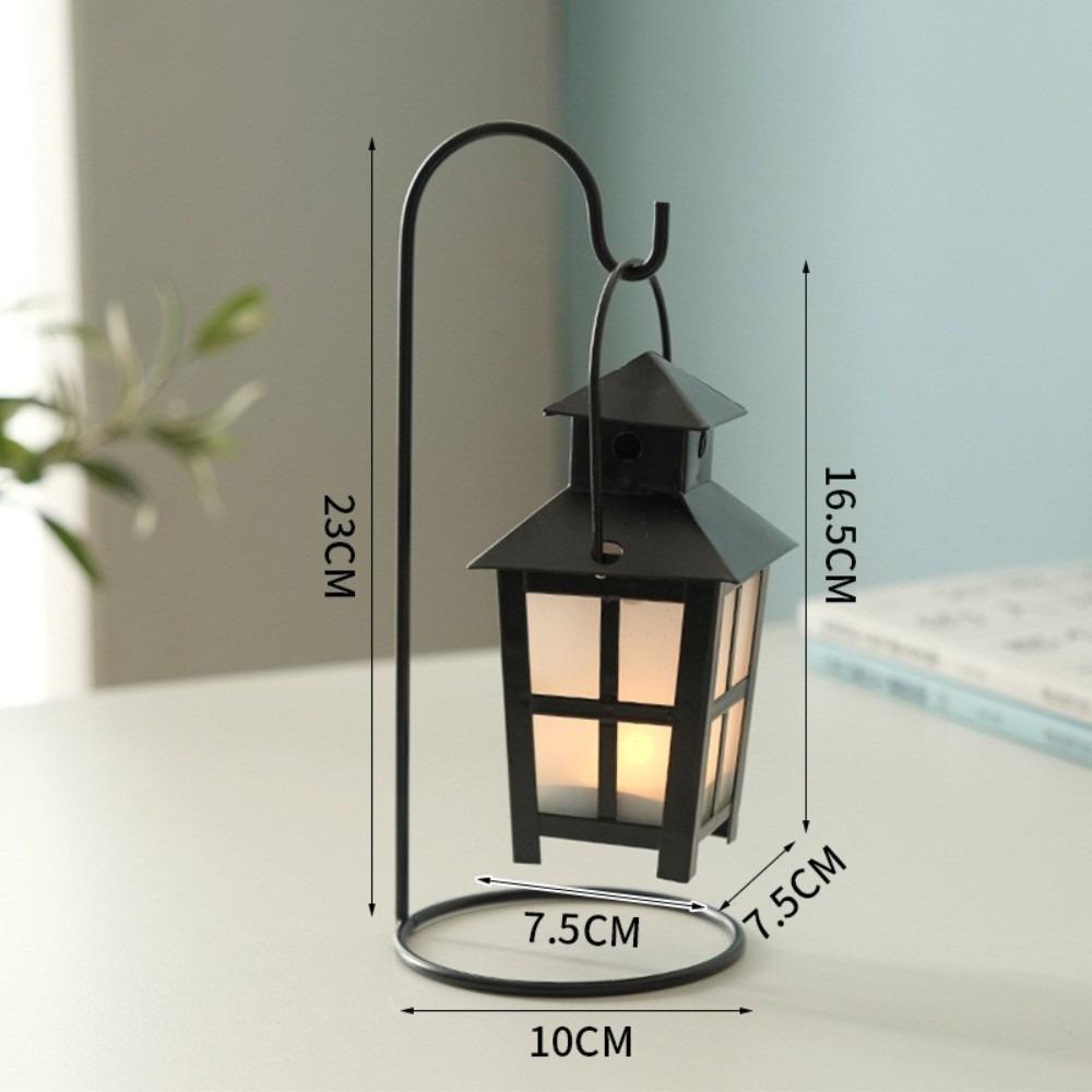 Iron Hanging Candlestick Leaves Cage Shaped Hollow out Candlelight Dinner Props Decoration Candle Stand