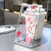 Red Hearts and Clover Pattern Phone Case for IPhone 14 15 16 17 13 12 11 Pro Max  Plus 12 13 Mini TPU Protect Cover