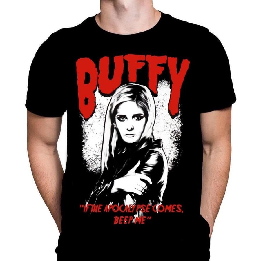 Wild Star Hearts Buffy Apocalypse Mens T-Shirt Horror Film Print, Black Cotton T-Shirt, Movie Poster Tee XXXXXL чёрный