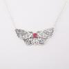 Natürlicher rosa Rubellit Edelstein 925 Sterlingsilber Schmuck Damen Anhänger 0,7" CP-35-2