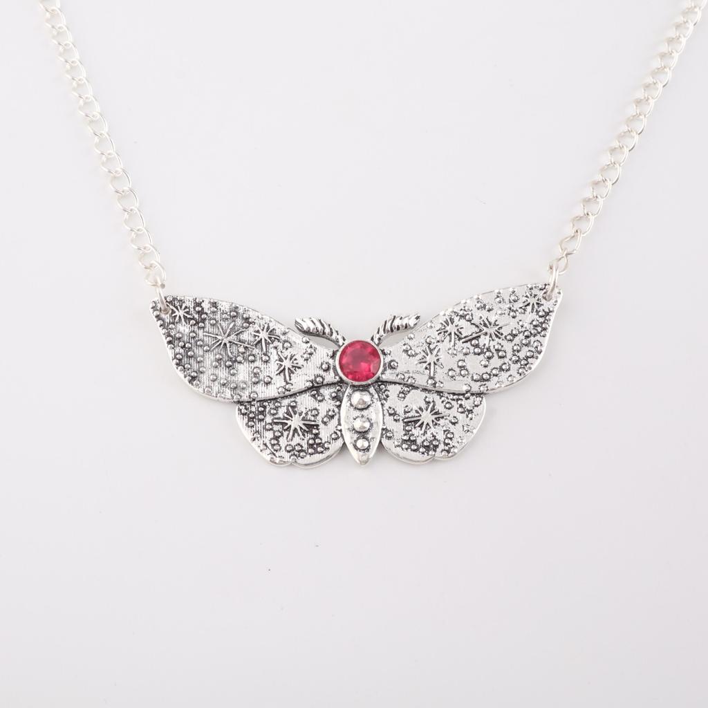 Natürlicher rosa Rubellit Edelstein 925 Sterlingsilber Schmuck Damen Anhänger 0,7" CP-35-2