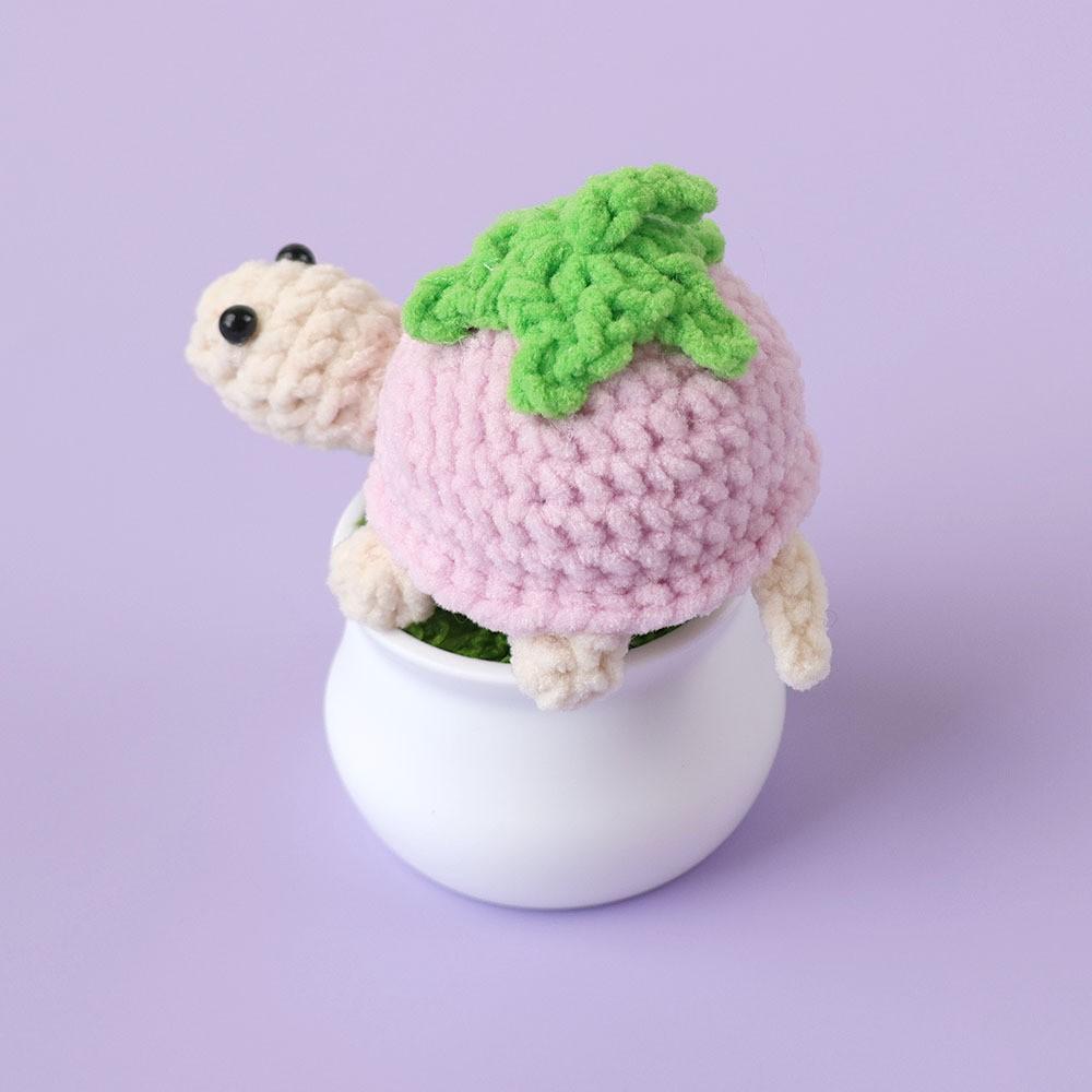 Hand-Knitted Wool Fake Flowers Set: Sunflower, Carnation, Tulip - Desktop Decor, Teacher/Student Gift, Everlasting Bouquet