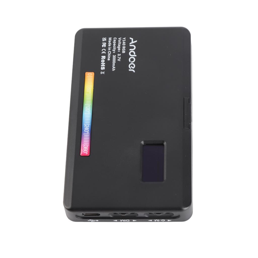 LED Video Light 2500K 9000K Bi Color Temperature Stepless Dimming RGB Colorful Light for Photography