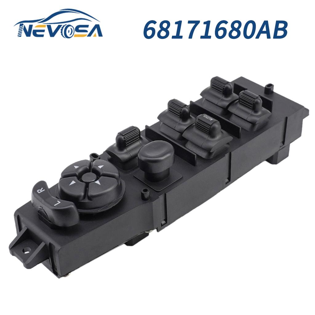 NEVOSA 68171680AB For 2003-2009 Dodge Ram 1500 2500 3500 Car Window Master Lifter Switch IWSCR035 56045334AE 56049805AA