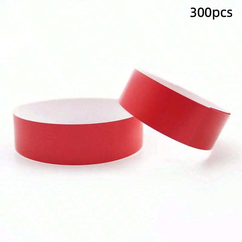100/300/500Pcs Paper Wristbands Waterproof Party Synthetic Paper Wrist Playground Multipurpose Bracelets Id Wrist Bands