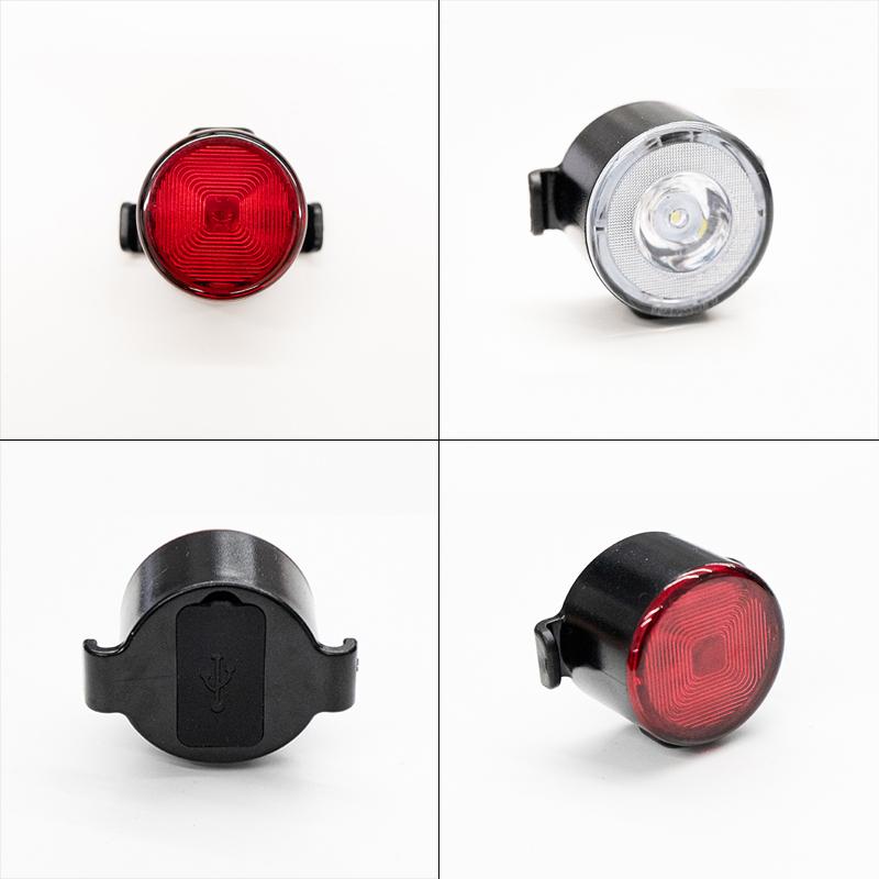 Type-C Rechargeable Bike Light LED Bicycle Lamp Front/Rear/Set Highlight Lighting Front Headlight Rear Taillight Cycling Lantern 7