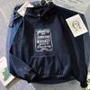 Unisex English Print Lace Hoodie - 2025 Trendy Casual Collection