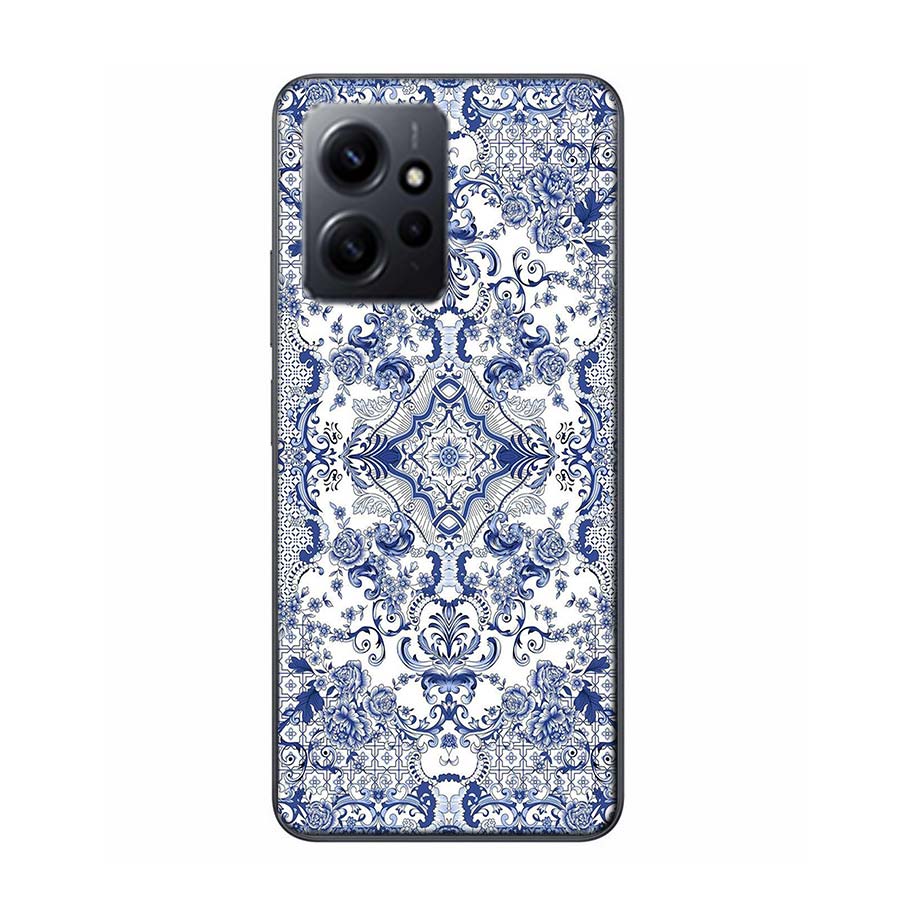 Blue white Porcelain Pattern Phone Case For Redmi Note 14 15 Pro 5G 13 12 Pro Plus 11 11T 11E 11S 10 Pro 10S 9 9S Cover Cell Cle