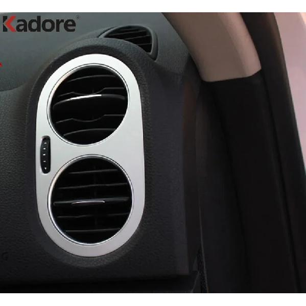 For Volkswagen Vw Tiguan 2009-2015 Matte Car Center Navigation Panel Air Condition Vent Outlet Cover Trim Interior Accessories