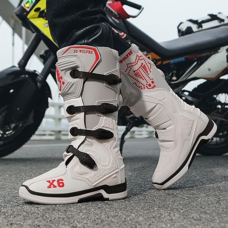 Motorrad-Stiefel für Herren und Damen für alle Jahreszeiten - Offroad-Renn-Kurzstiefel