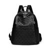 Schoolbag soft PU large-capacity bag women's 1011 spring new women's backpack is popular this year for casual women