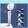 Supercharged Shower Head Set, Stainless Steel Material, Rainfall Function, Four Gear Adjustment