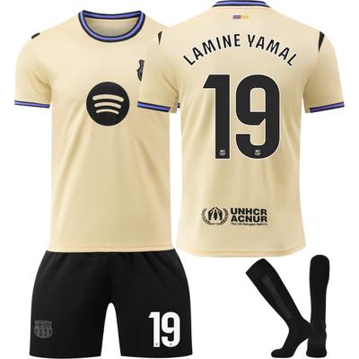25-26 Barcelona Auswärtstrikot Fußballtrikot für Kinder und Erwachsene LAMINE YAMAL #19