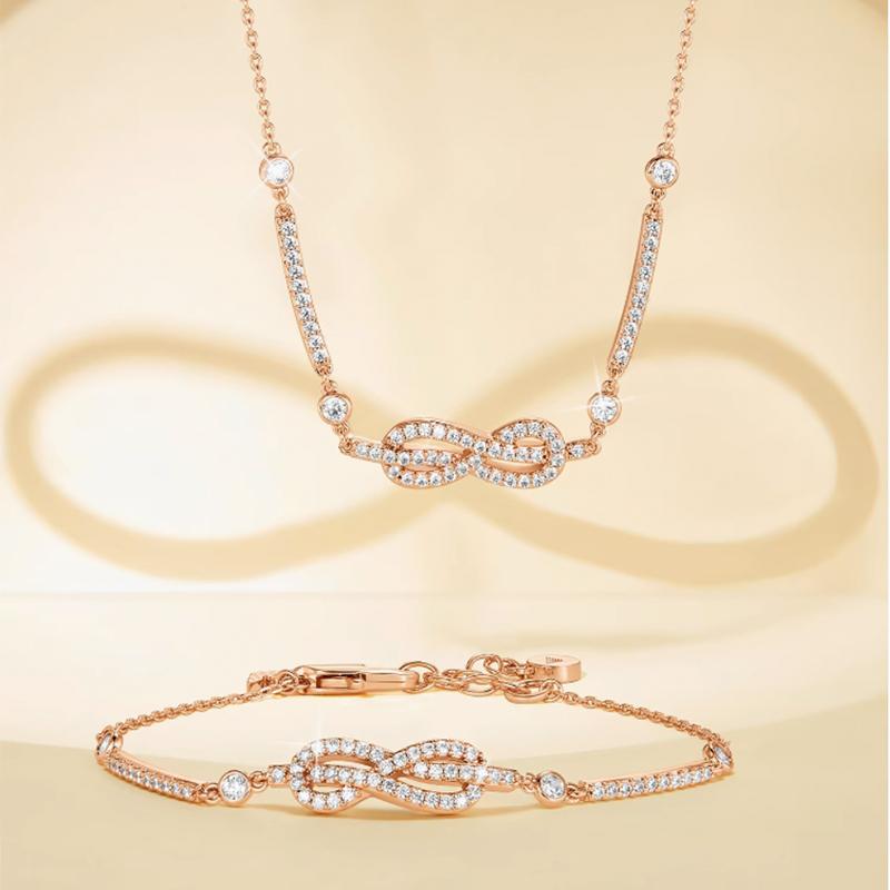 Emporio Armani LOVE Series Infinity Symbol Love Bracelet Women's Rose Gold EGS3109221 F basic packaging-brand original box