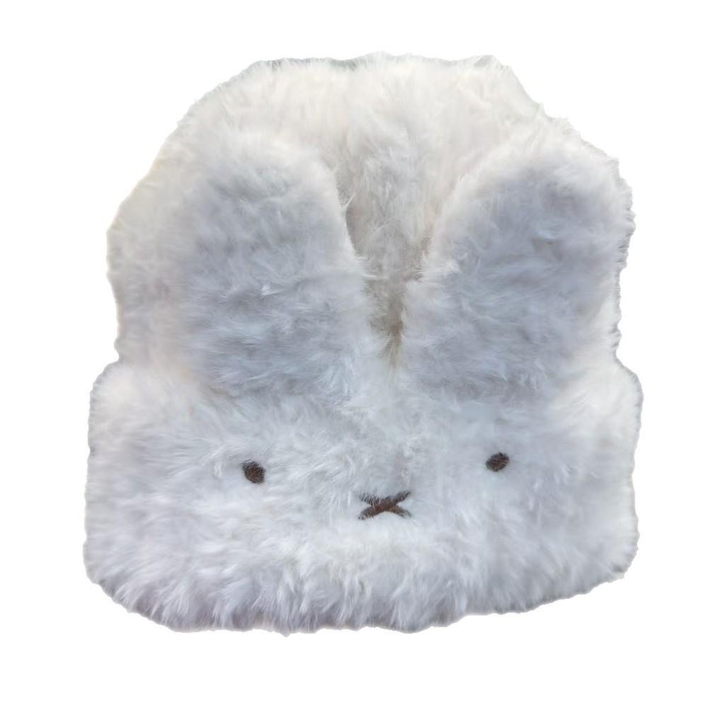 Animal Cartoon Bunny Eared Knit Hat With Warmth And Windproof For Winter Girls