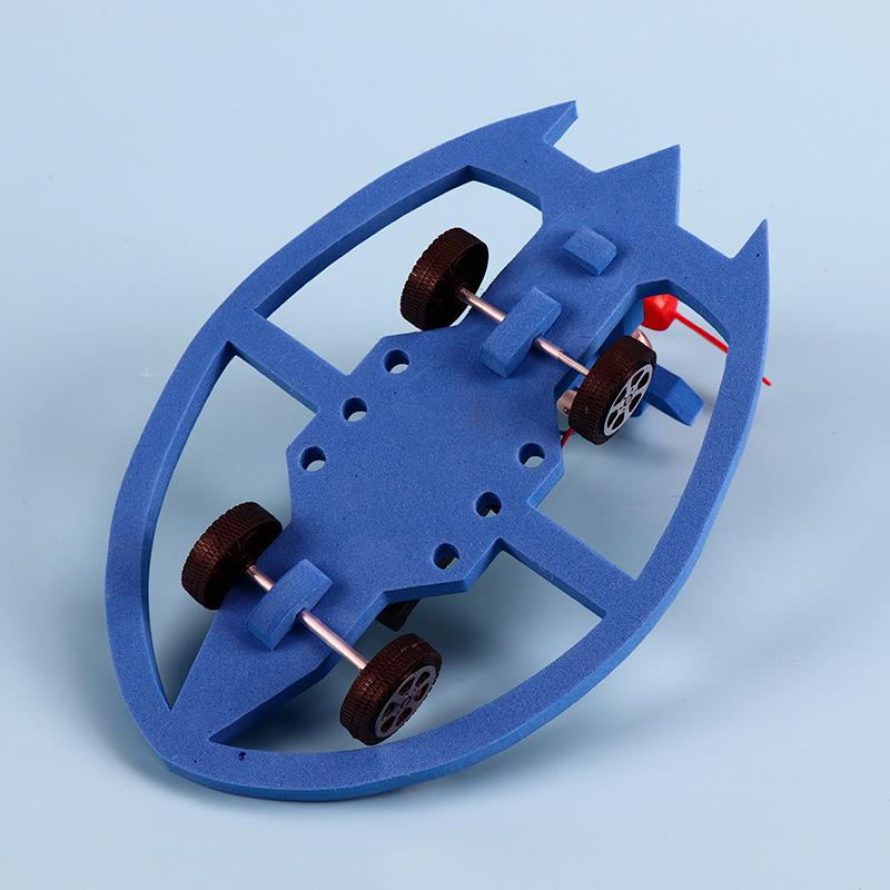 DIY EVA Wind-Powered Car: Hand-Assembled Science Experiment Model & Educational Toy
