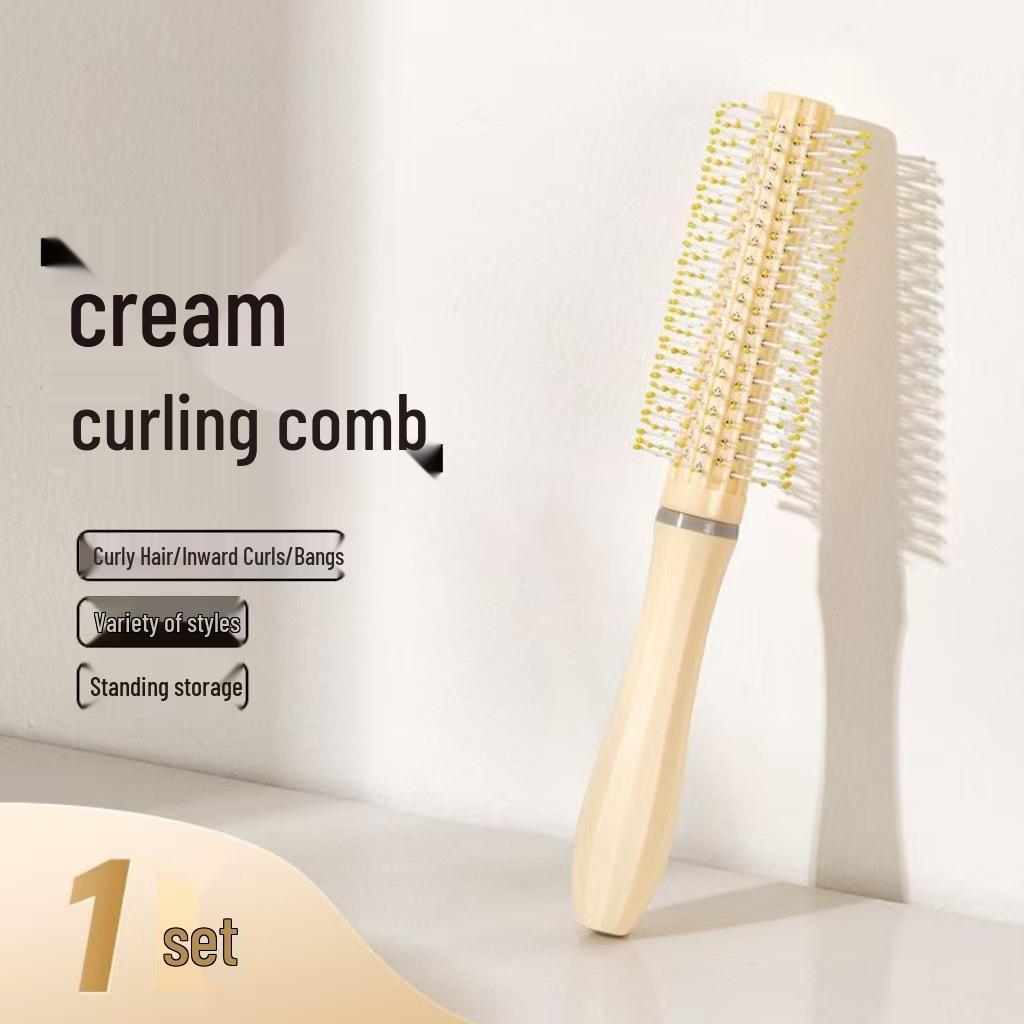 Cushion Brush 4-Piece Set: Smooth, Fluffy, and Curved Hair Styling Comb for Women - Dry/Wet Use with Massage Airbag