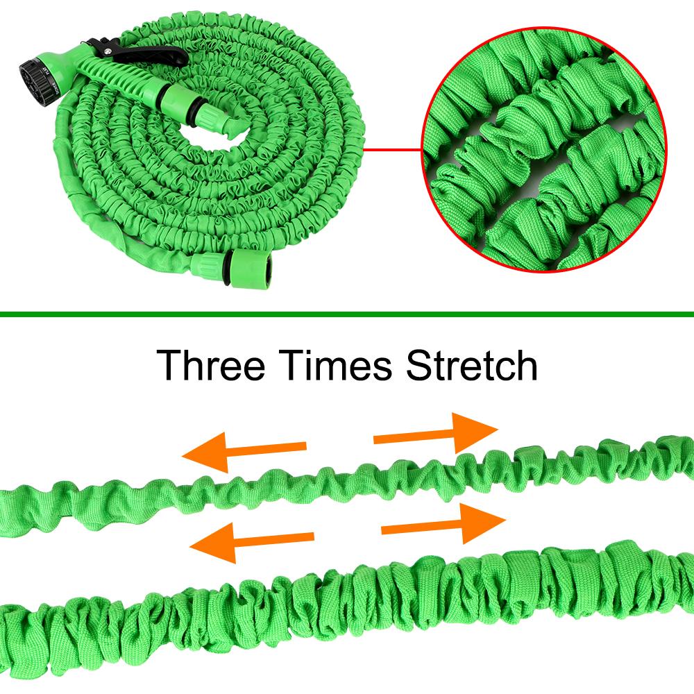 Garden Hose Adjustable Water Gun Foam High Pressure Cars Garden Washing Hose Sprayer Expandable Water Hose