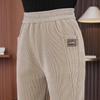 Autumn and Winter Harlan Pants Fleece Thickened Casual Pants New Thin High Waist Straight Thermal Trousers Loose Feet
