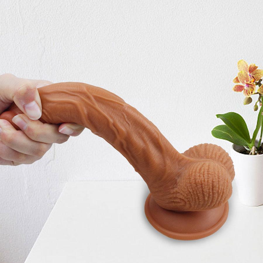 Skin Feeling Realistic Dildo για γυναίκες Μαλακό τεράστιο πέος με βεντούζα Γυναικεία Αυνανισμός Lesbain Παιχνίδια πρωκτικού σεξ για ενήλικες 18+