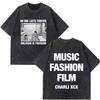 CHARLI XCX  Album Music, Fashion, Film Tour 2026 Print T-shirt Men Women Cotton Casual Loose Vintage Washed T Shirt Streetwear