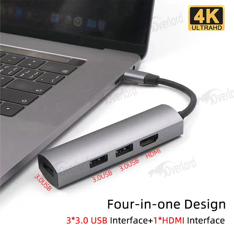 

Удлинитель USB3.0 для ноутбука, док-станция расширения Typec, многоразъемный удлинитель, набор разъемов для концентратора, разветвитель U-диска, подходит для Xiaomi 15 Pro