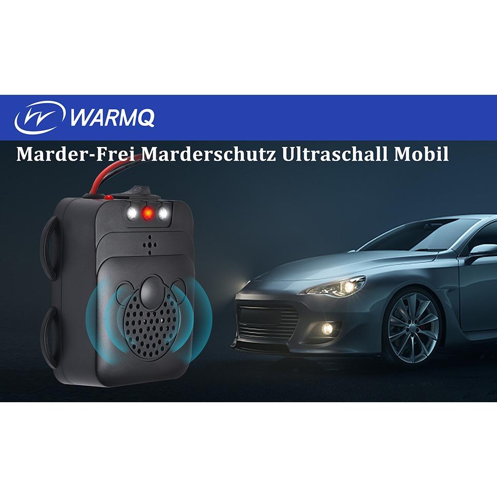 Marten Deterrent, Car Effective Marten Repellent with Ultrasonic and LED Flash Light Function, USB or Battery Operated, Suitable for Trucks,Home Etc.