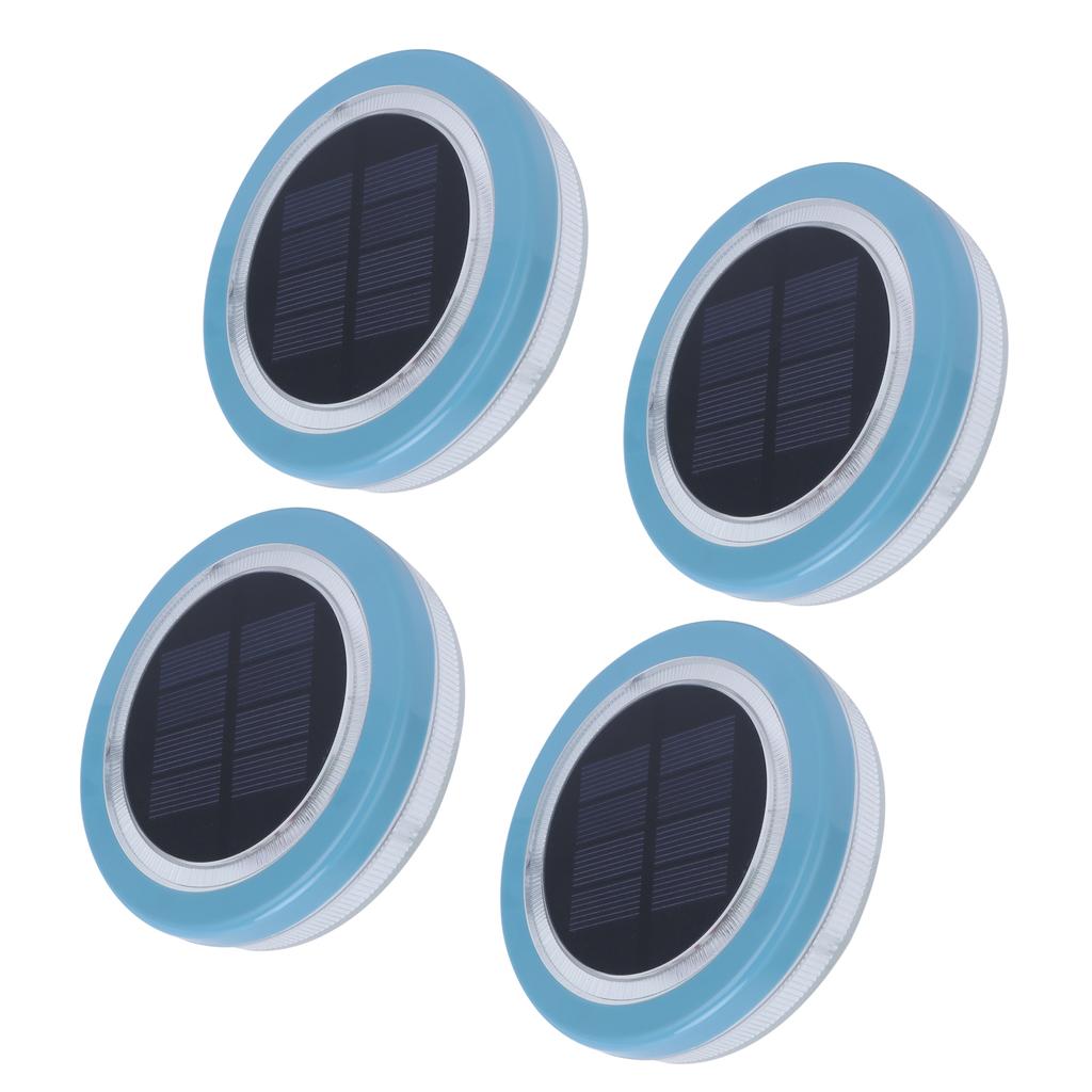 4 Stück Solar Schwimmleuchten Wasserdicht LED Schwimmbadlampe Solar Landschaftslicht für Außen