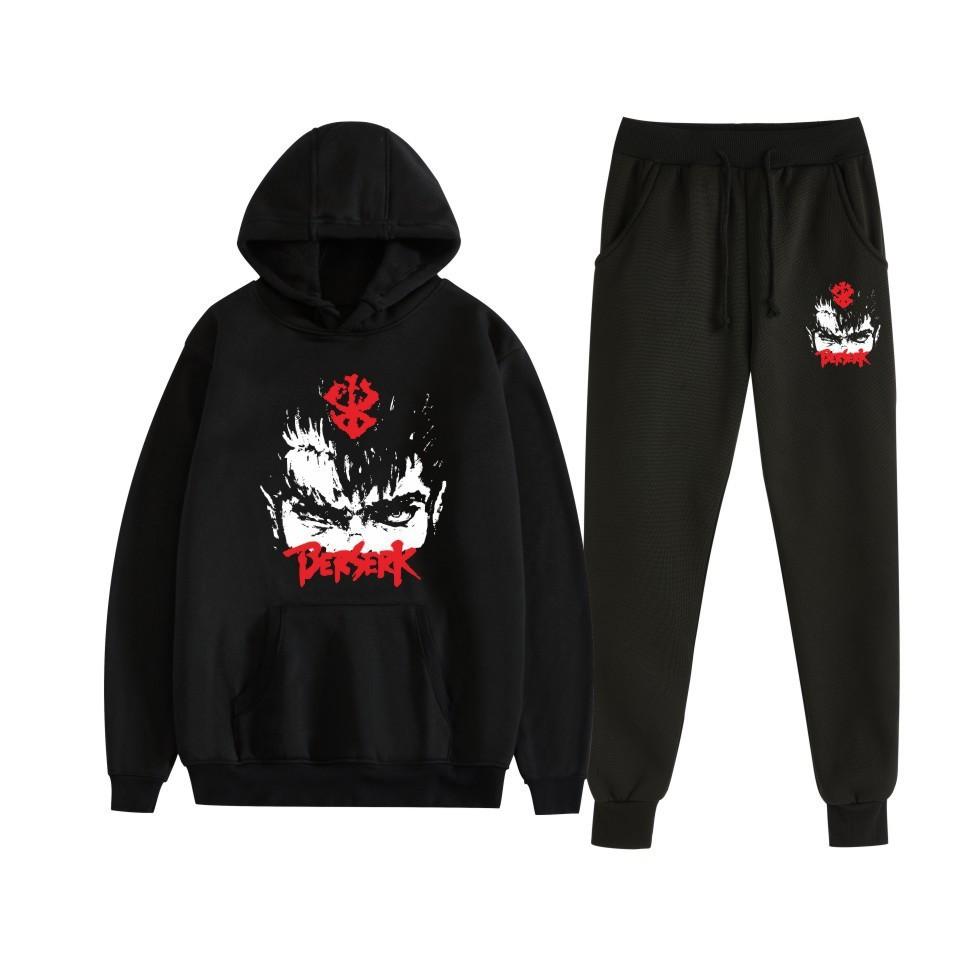 Sword wind legend Berserk new animation fleece loose men's and women's hooded sweater set hoodie