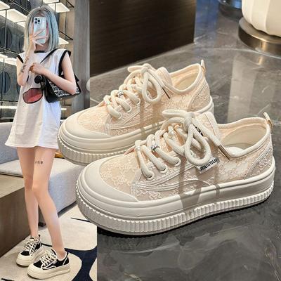 Fischerschuhe Damen Mesh atmungsaktive Damenschuhe 2025 weichsohlige dünne Mesh-Schuhe Sommer Ein-Pedal dicksohlige Freizeitschuhe
