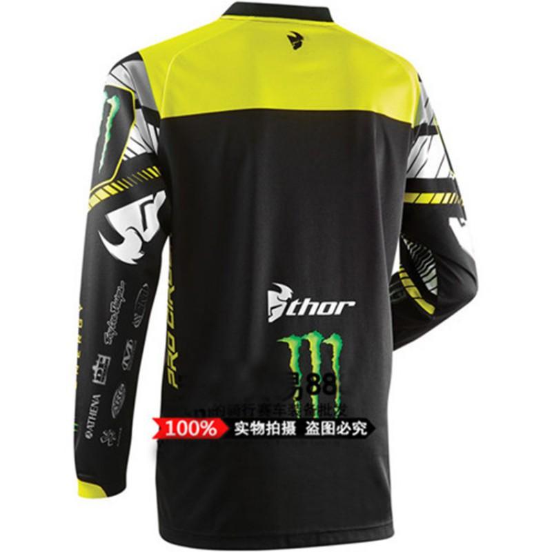 Mens Breathable Motorcycle Riding Jersey Downhill MTB Cycling Lightweight Sportswear