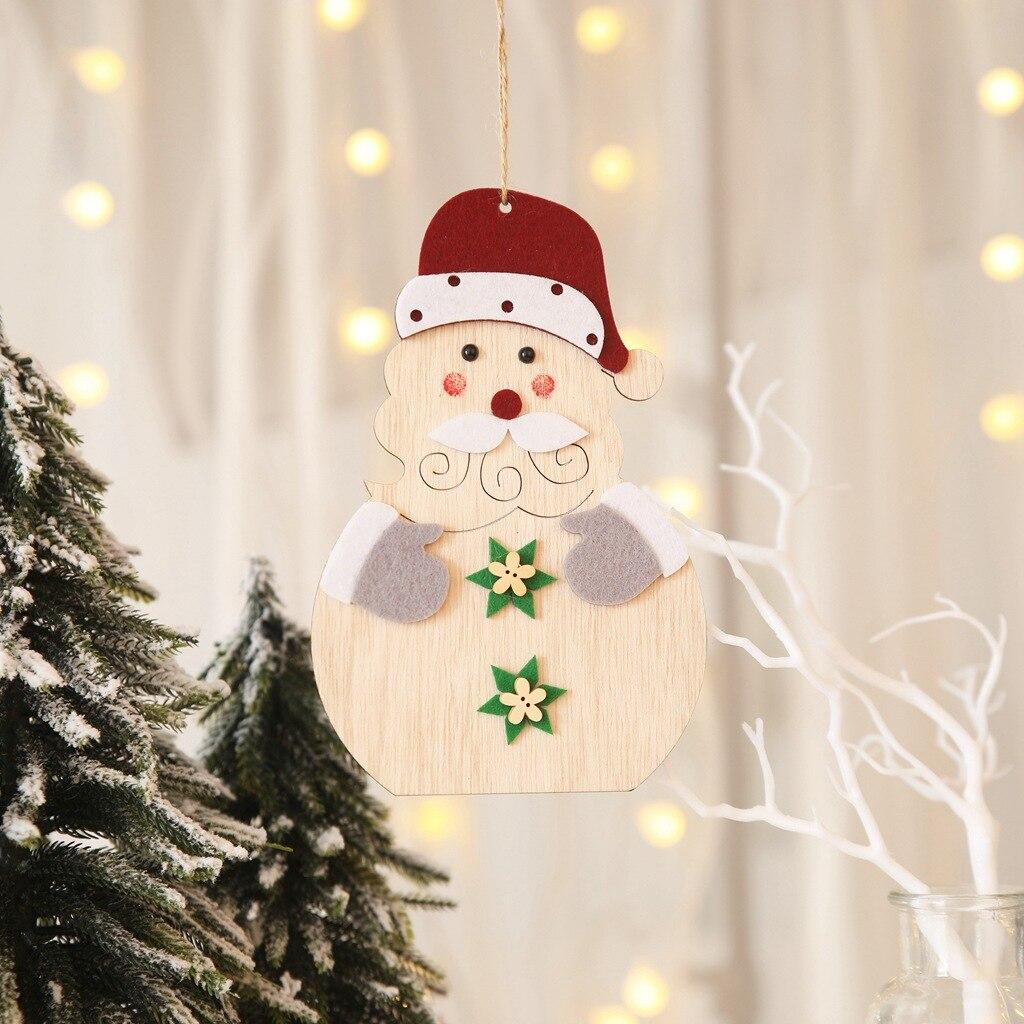 

Новейшие рождественские деревянные подвески, поделки, рождественские елочные украшения, украшение для рождественской елки для дома, Натальный Новый год