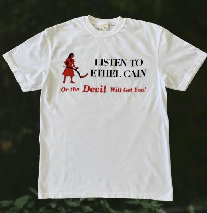 New Ethel Cain 1Coach*ella Listen to Ethel Cain or Devil Will Get You T-shirt S разноцветный