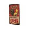 Vintage Metal Sign Chicken Coop Farmhouse Wall Decor Tin Poster for Garden Home