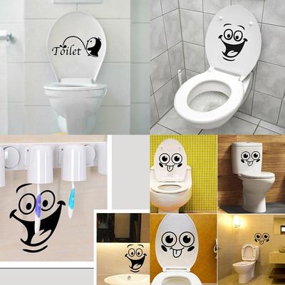 Removable Waterproof  Wall Decor Toilet Closestool Sticker Decal CDN