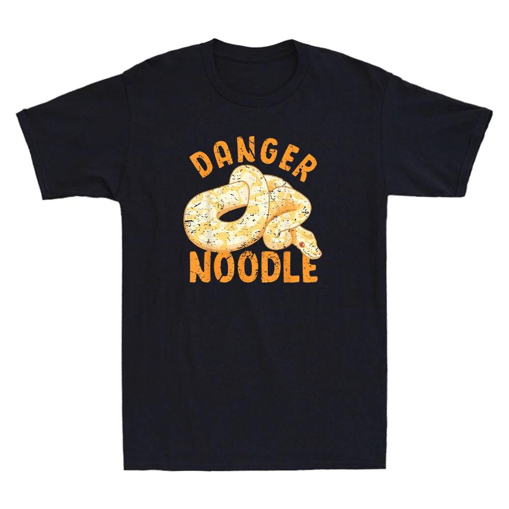 Danger Noodle Snake Funny Snakes Meme Snek Ball Python Vintage Men s T-Shirt Tee L
