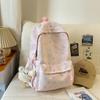 Schoolbag Mori Ins Simple Campus Soft Girl Girl Schoolbag High Value Floral Small Fresh Junior High School Students Backpack