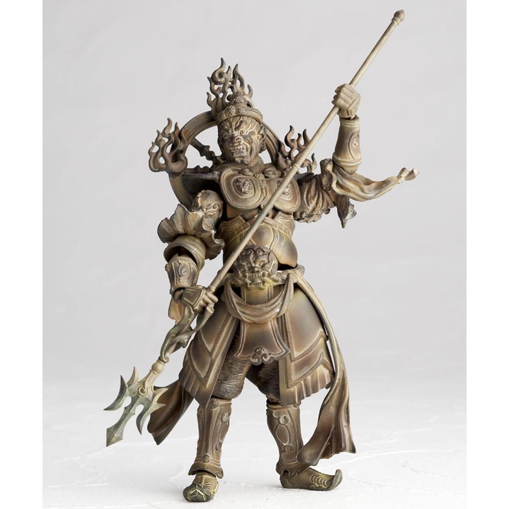 Revoltech Takeya 005EX Jikokuten Wooden Edition Painted Action Figure Non-Scale ABS&PVC
