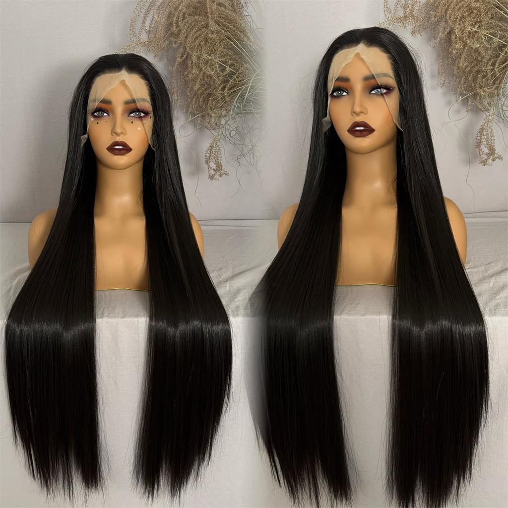 Synthetische Lace Front Perücke Highlight Ombre Lockere Body Wave Perücke Hitzebeständige Synthetikhaar-Perücke für Schwarze Frauen Täglich
