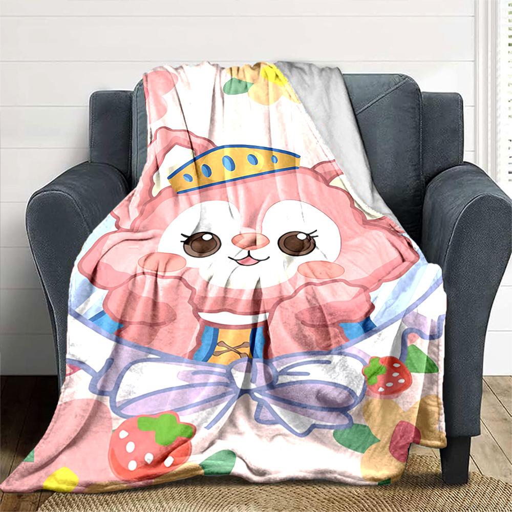 1pc Flower Name blanket Lightweight Flannel Throw for Sofa Bed Travel Camping Livingroom Office Couch Chair