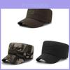 Stylish Camouflage Flat Cap For Men With Short Brim Perfect For Sun Protection